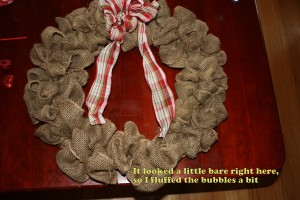Burlap Bubble Wreath
