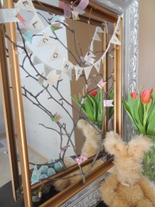 framed twigs spring decor 2